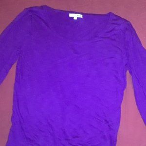 Long sleeve cranberry purple shirt